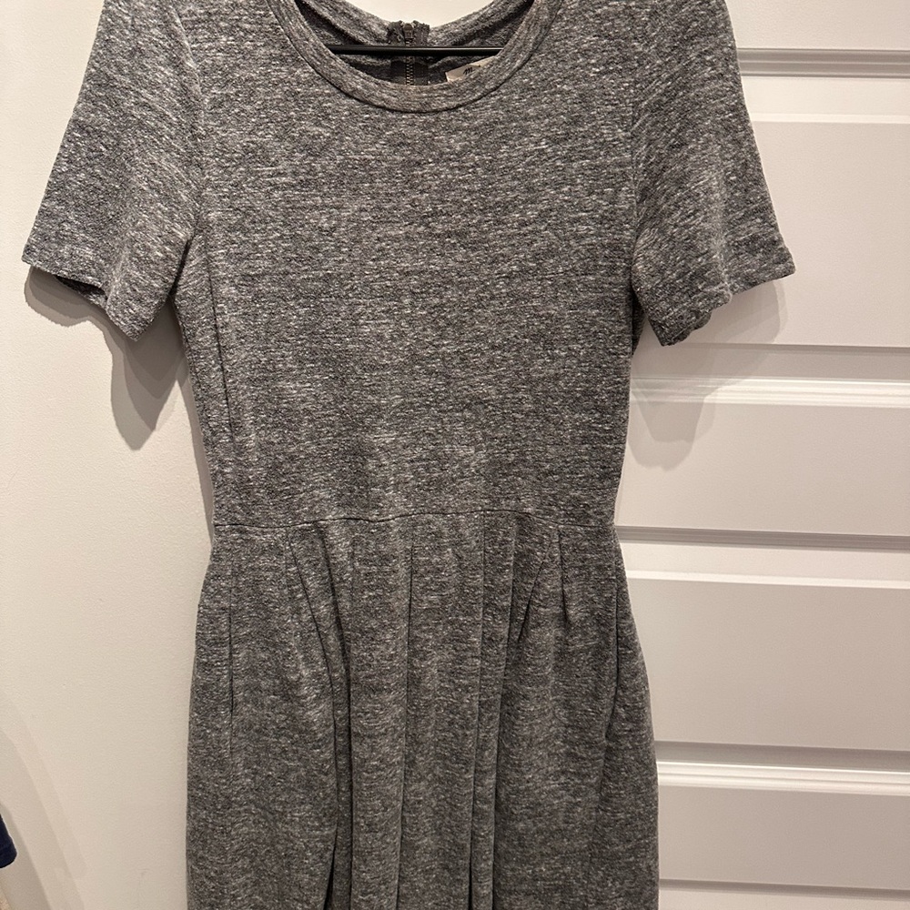 Madewell Gray sweatshirt Dress